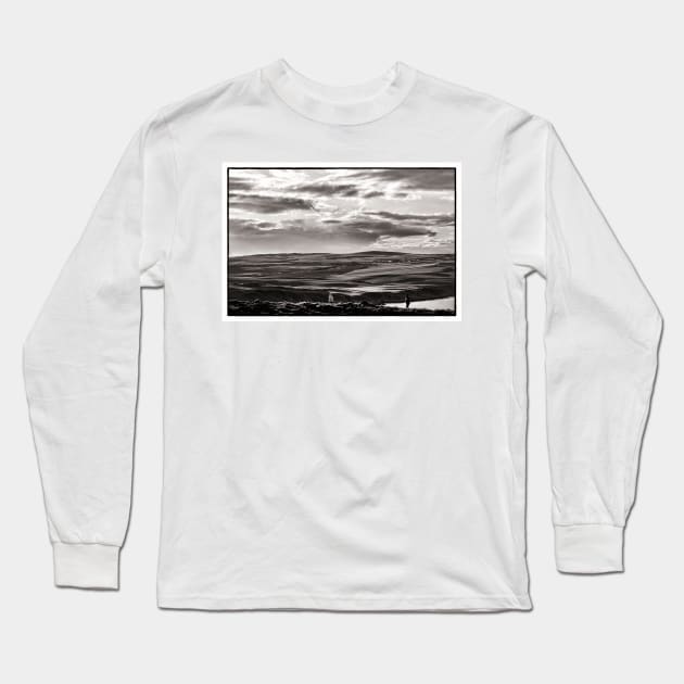 Clouds across the Mull of Galloway, Scotland Long Sleeve T-Shirt by richflintphoto